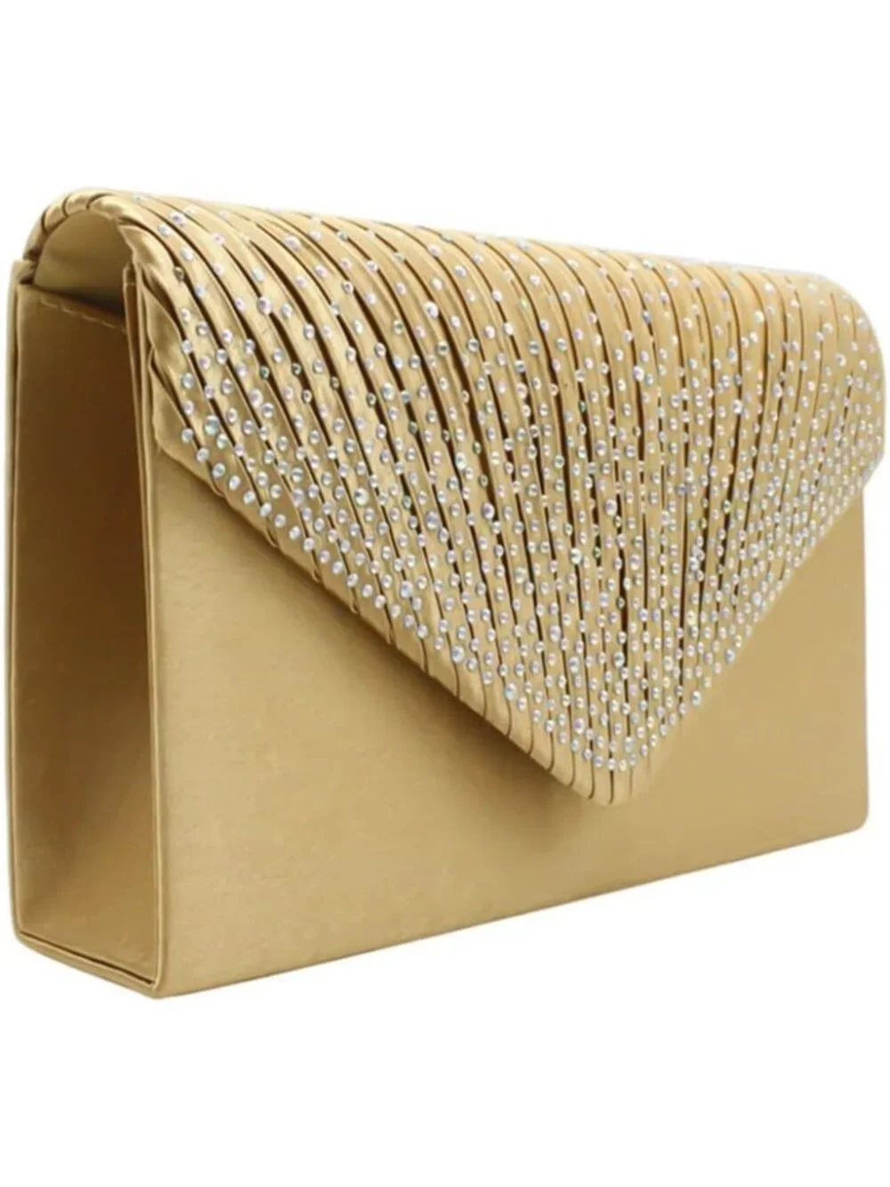 〽️ Women’s Gold Clutch Purse Bridal Wedding Party Evening Shoulder Bag
